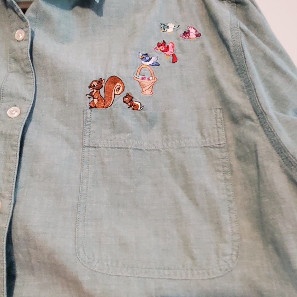 Sleeping Beauty Aurora Vintage Disney Button up - Picture 3 of 5